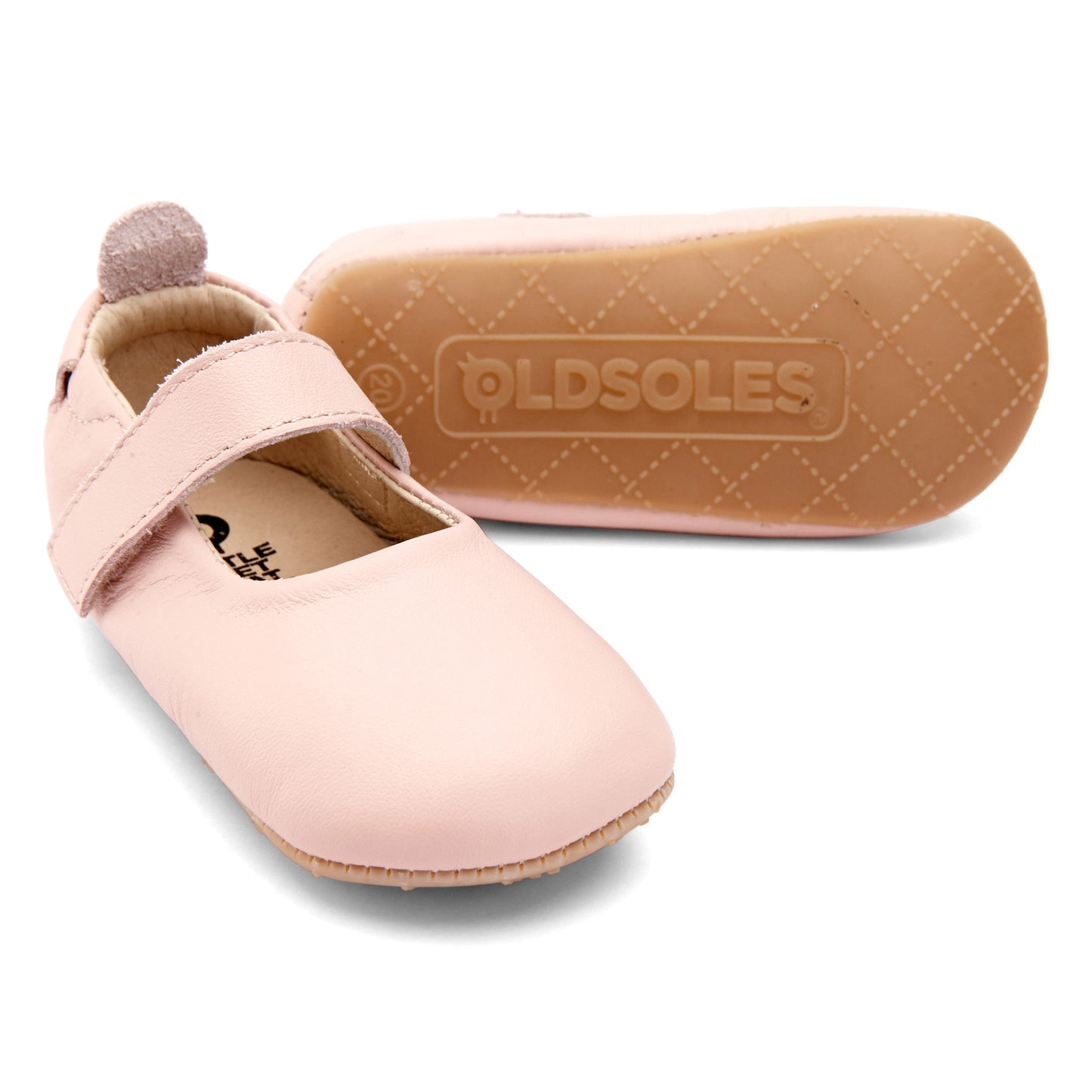 Old Soles 022R Gabrielle baby leather shoe with classic detail