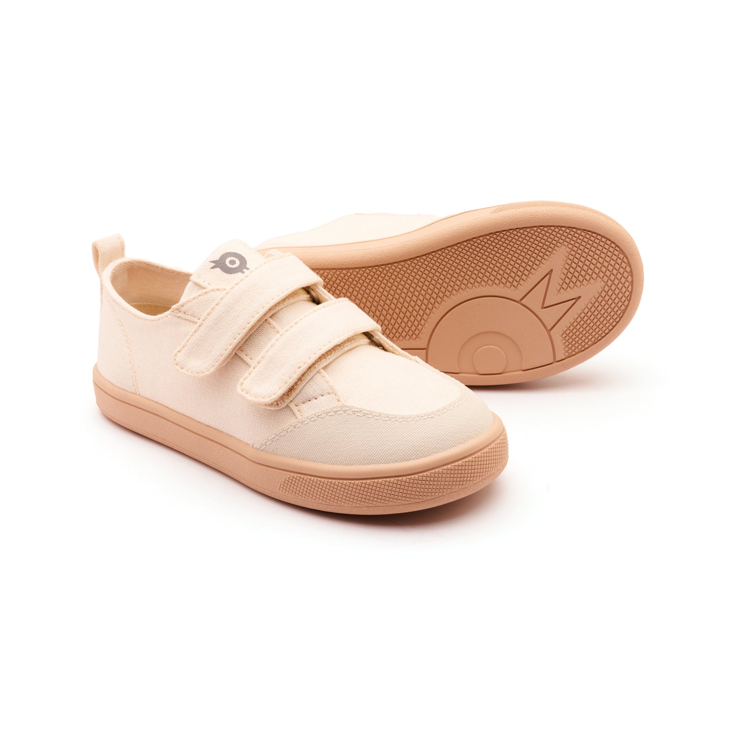 Old Soles 1022 Urban Sole kids leather sneaker in Natural, Sporco, and Light Gum Sole with sporty detail