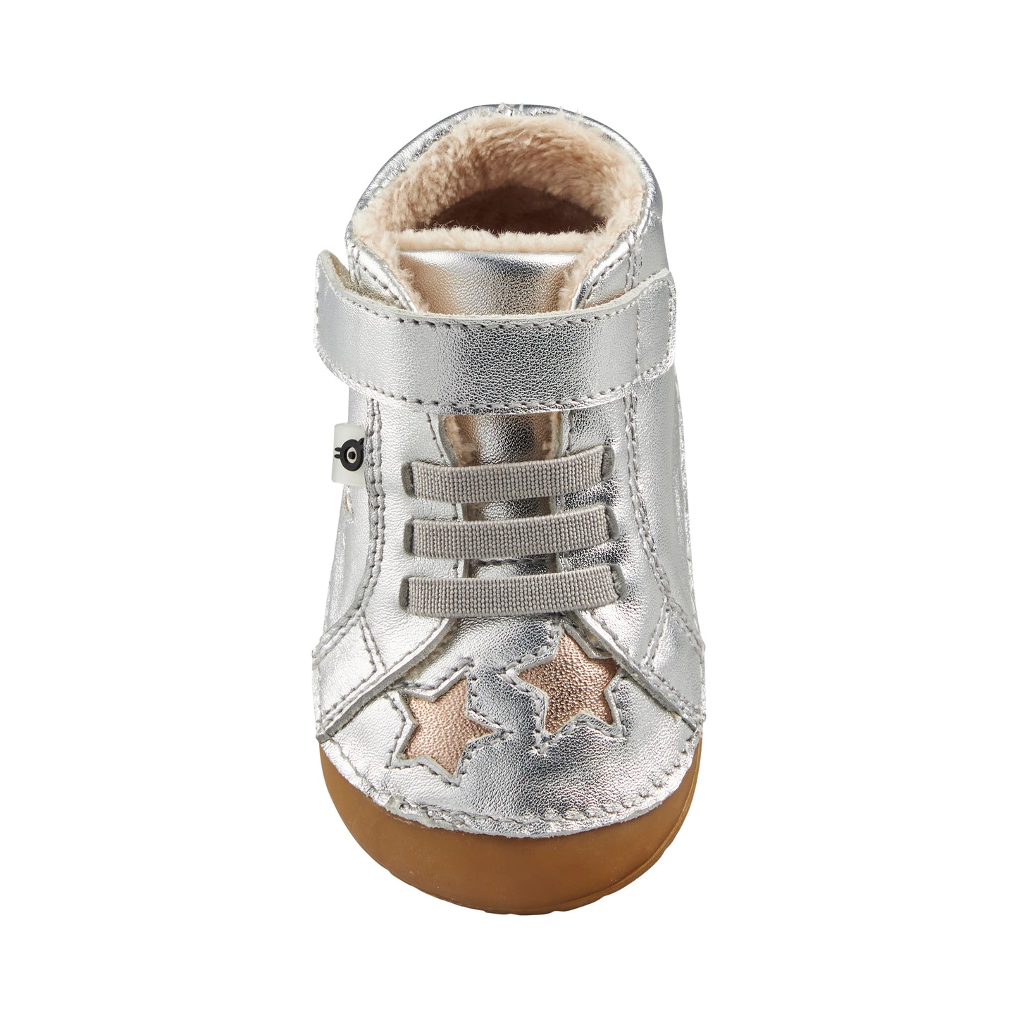 Old Soles 4021 Reach Pave kids leather shoe in Copper with pave detail