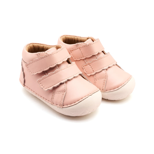 Old Soles 4127 Pave Shade kids leather shoe in Dalia and Snow with pave detail