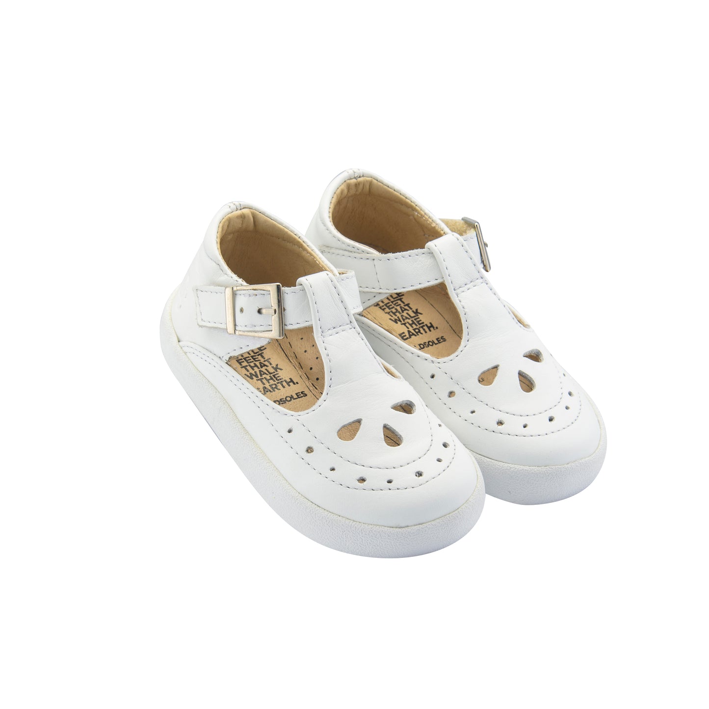 Old Soles 5011 Royal Shoe kids leather shoe in Snow with classic detail