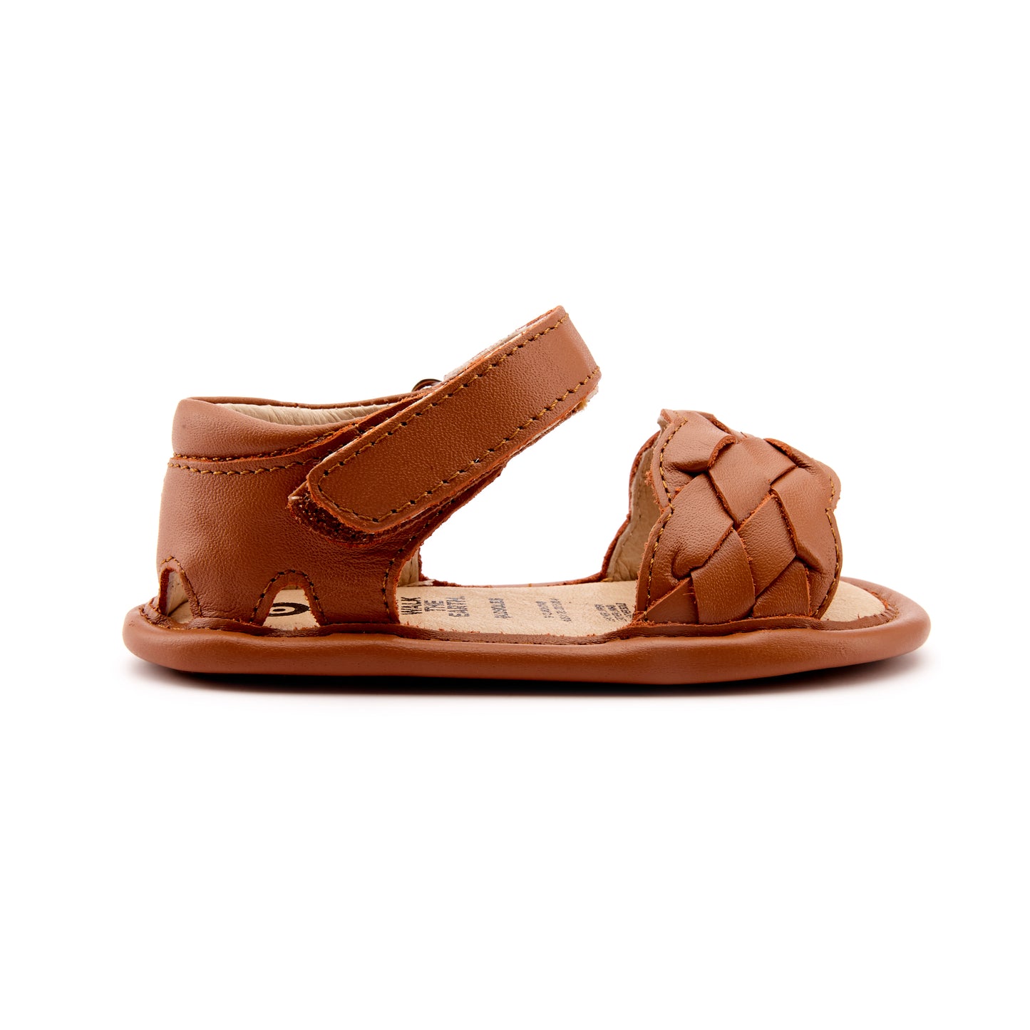 Old Soles 0047 Platted -Bub baby leather shoe in Tan with classic detail