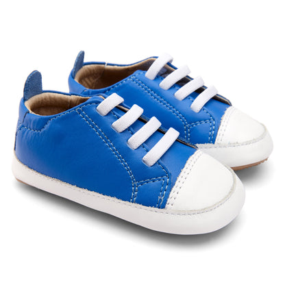 Old Soles 106R Eazy Jogger kids leather sneaker in Snow and Snow with classic detail