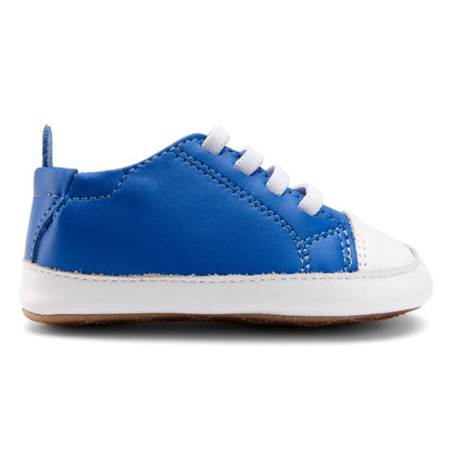 Old Soles 106R Eazy Jogger kids leather sneaker in Snow and Snow with classic detail