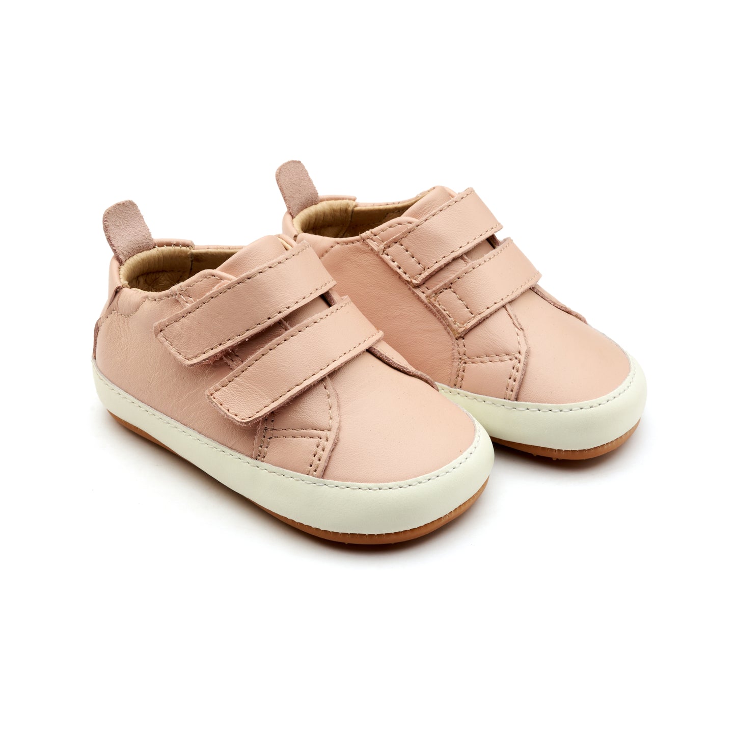 Old Soles 113R Bambini Markert baby leather shoe in Powder Pink with classic detail