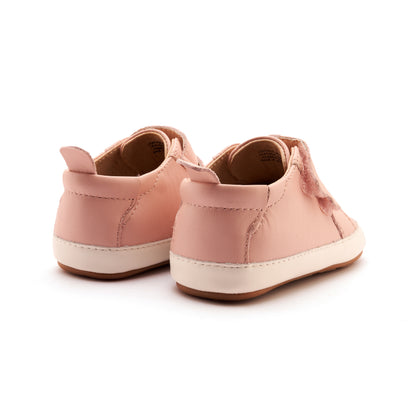 Old Soles 113R Bambini Markert baby leather shoe in Powder Pink and White with classic detail