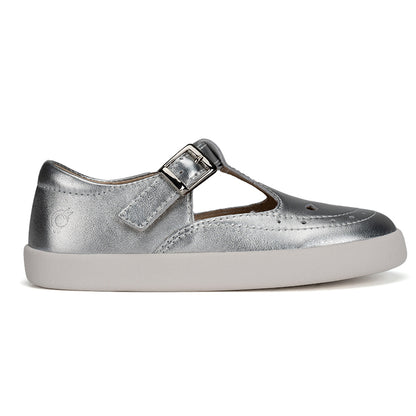Old Soles 5011 Royal Shoe kids leather shoe in Silver with classic detail