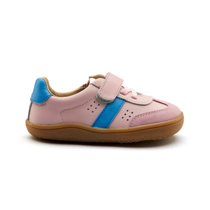 Old Soles 6500 Stylin Barewalk kids leather shoe in Chalk Malibu and Suede Chalk