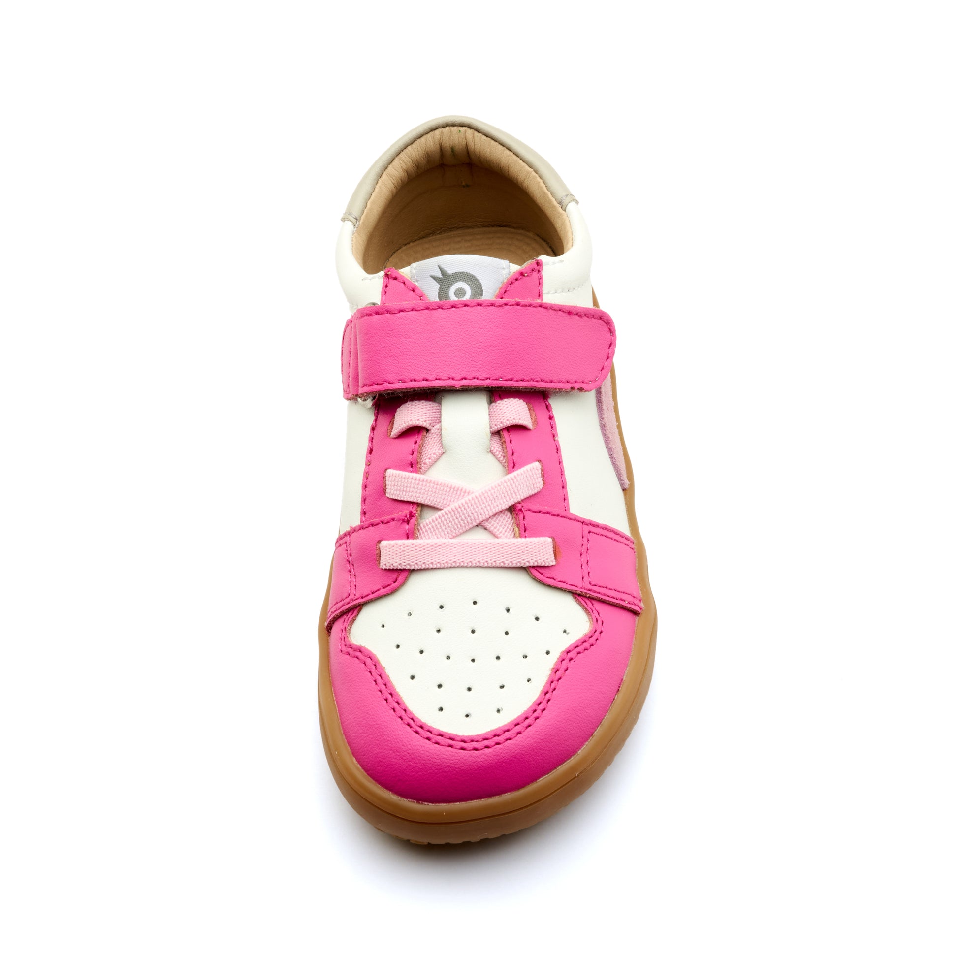 Old Soles 6501 Popcorn Barewalk kids leather barefoot shoe in Rosy with barefoot design