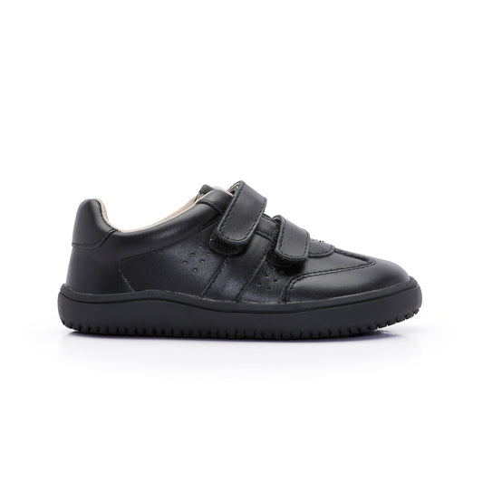 Old Soles 6506 Zerow kids leather sneaker in Black with classic detail