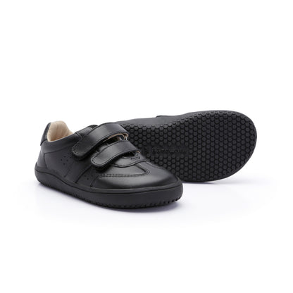 Old Soles 6506 Zerow kids leather sneaker in Black with classic detail