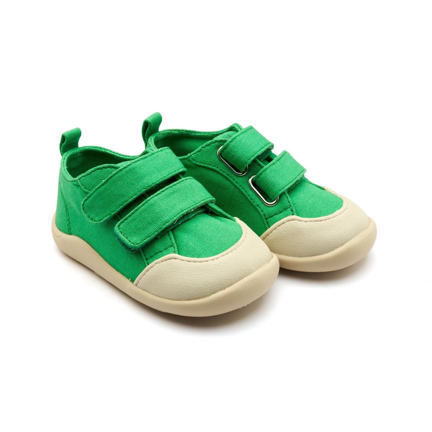 Old Soles 8058 Salty Ground kids leather shoe in Apple Green with rubber sole detail