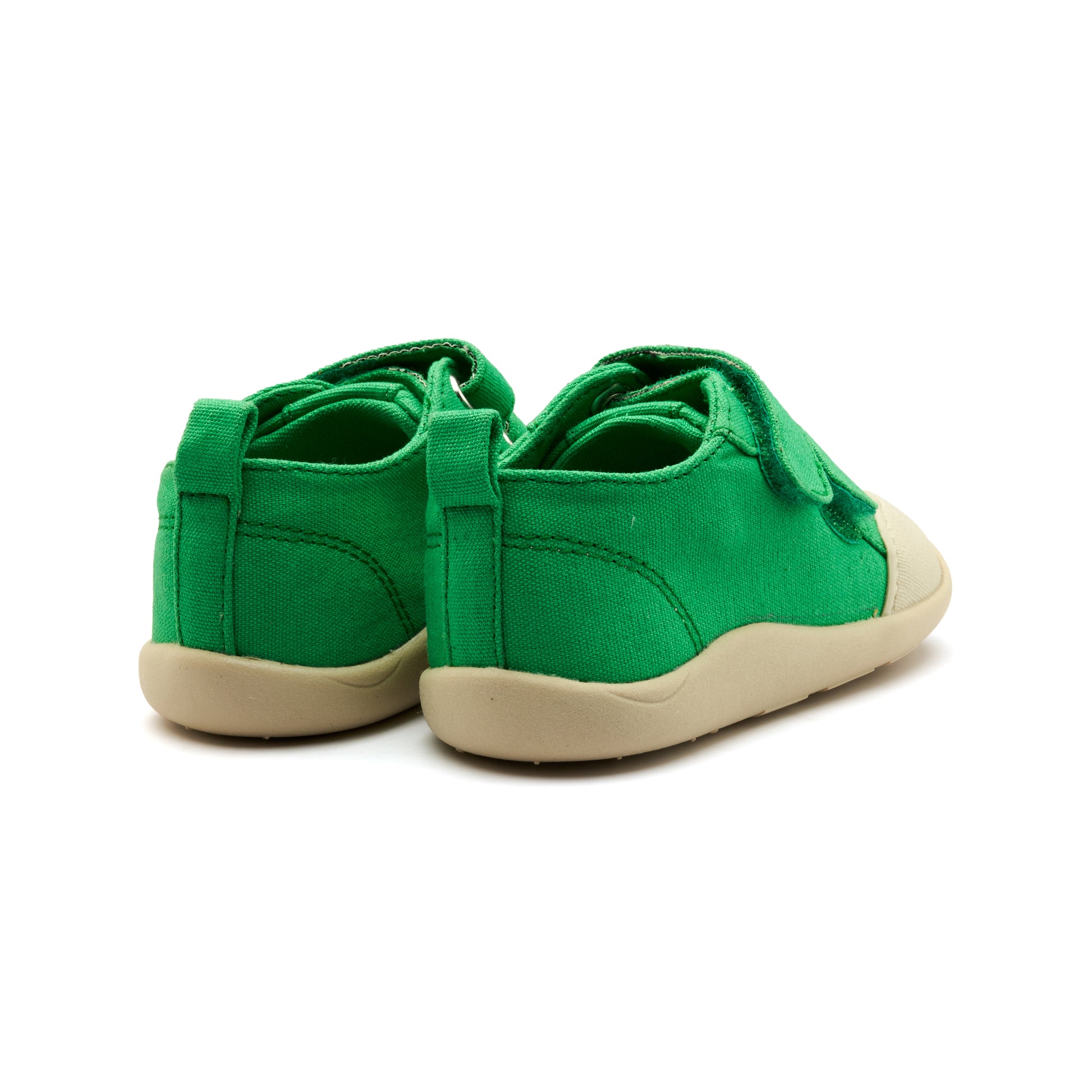 Old Soles 8058 Salty Ground kids leather shoe in Apple Green with rubber sole detail