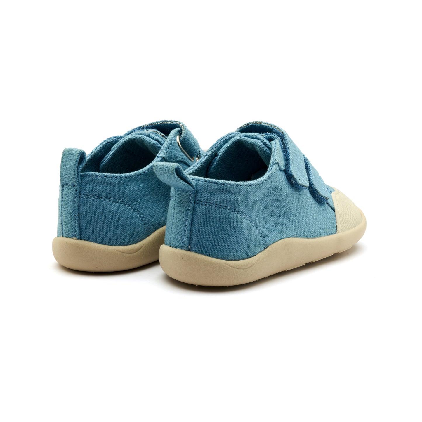 Old Soles 8058 Salty Ground kids leather shoe in Light Denim with rubber sole detail