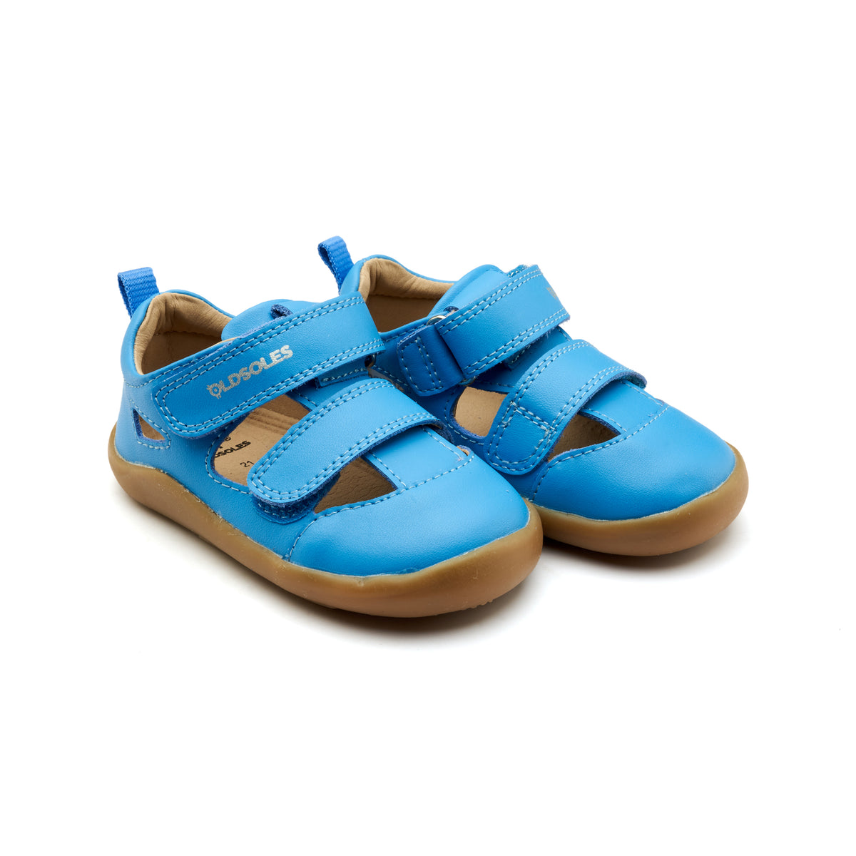 Old Soles 8100 Ground Groove kids leather sneaker in Malibu with classic detail