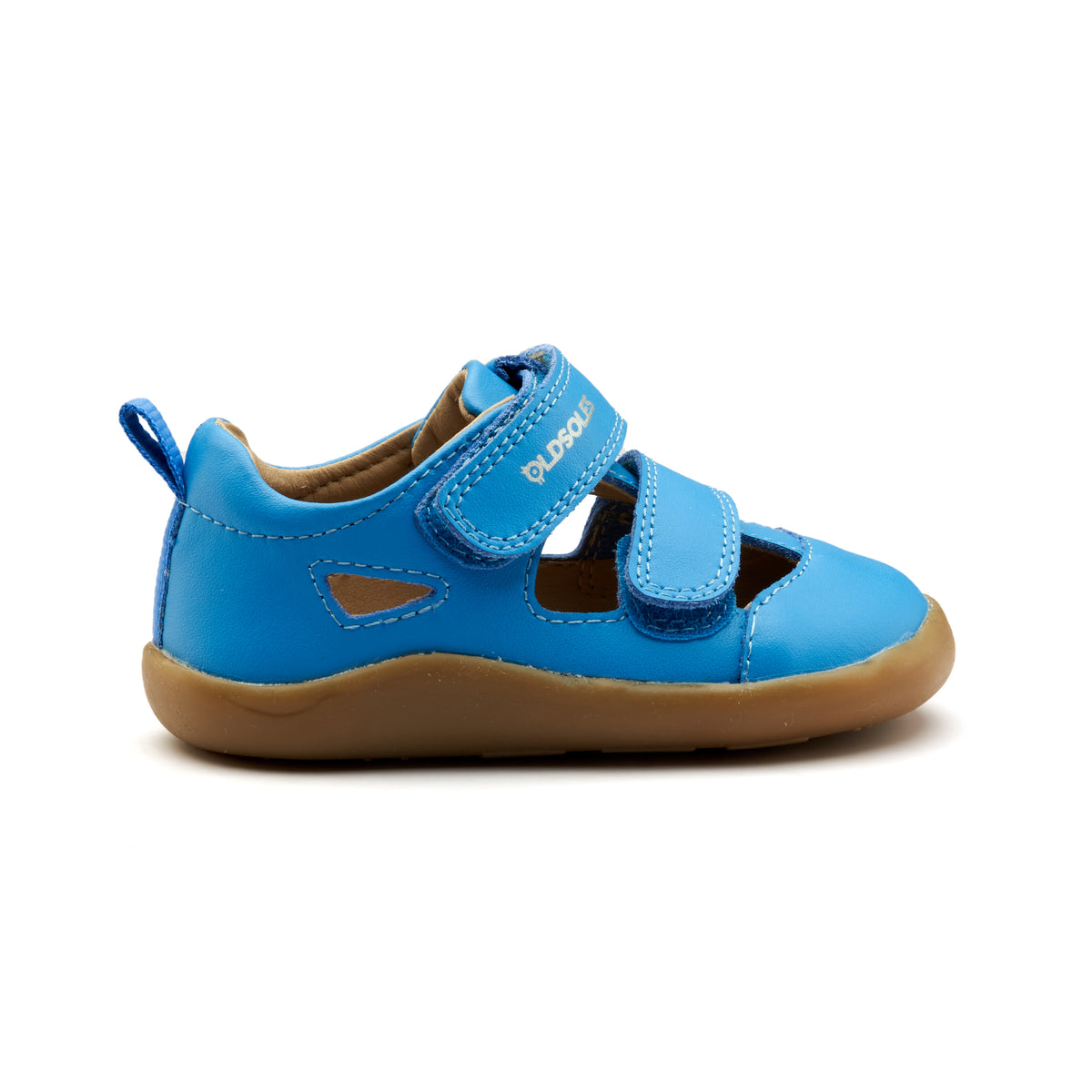 Old Soles 8100 Ground Groove kids leather sneaker in Malibu with classic detail