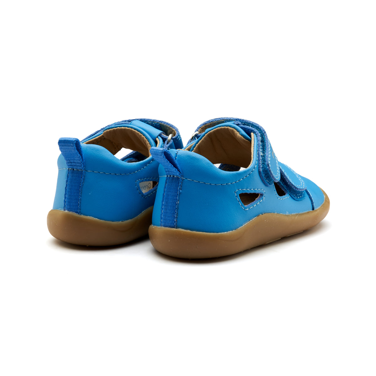 Old Soles 8100 Ground Groove kids leather sneaker in Malibu with classic detail