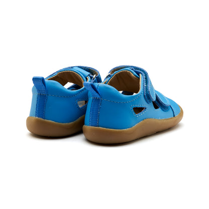 Old Soles 8100 Ground Groove kids leather sneaker in Malibu with classic detail