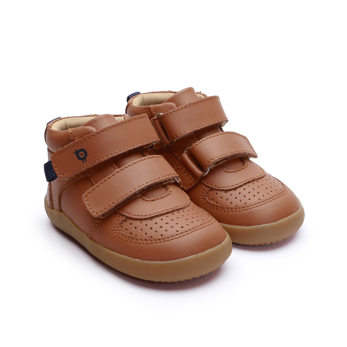 Old Soles 8130 All-Day Jump kids leather sneaker in Tan with classic detail