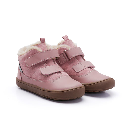 Old Soles 9019 Terrain kids leather sneaker in Kiss and Rich Silver with classic detail