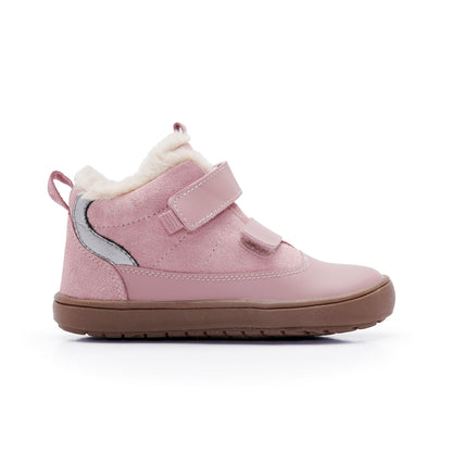 Old Soles 9019 Terrain kids leather sneaker in Kiss and Rich Silver with classic detail