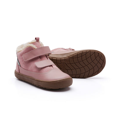 Old Soles 9019 Terrain kids leather sneaker in Kiss and Rich Silver with classic detail