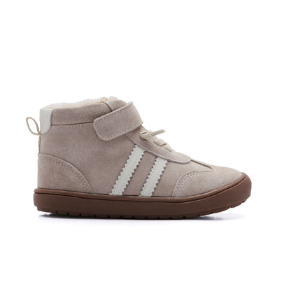 Old Soles 9021 Ace Jump kids leather sneaker in Sand Suede and Sporco with classic detail