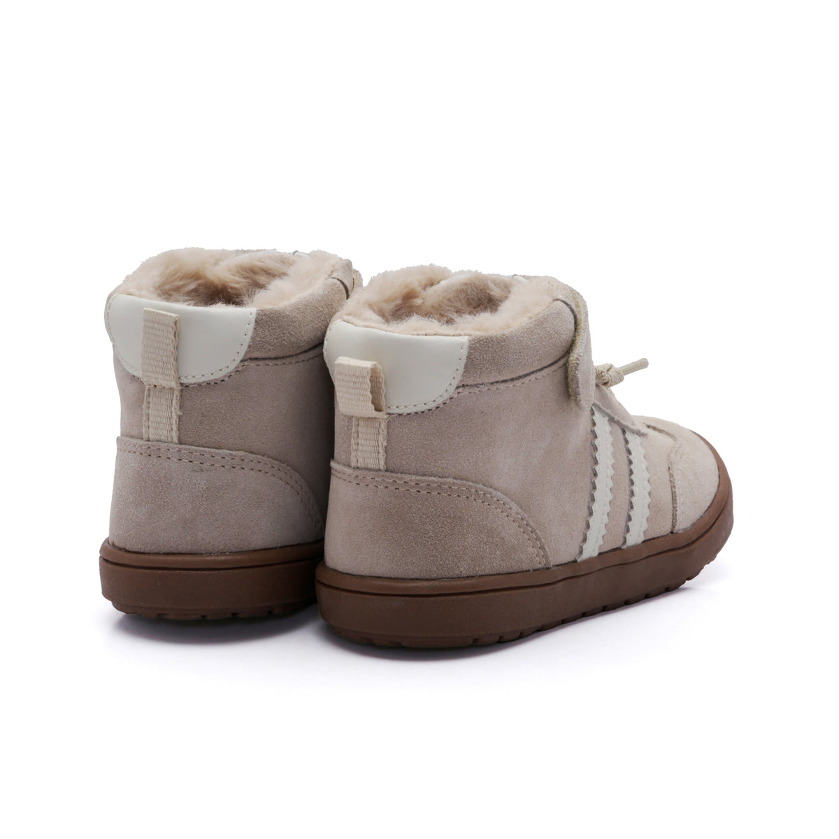 Old Soles 9021 Ace Jump kids leather sneaker in Sand Suede and Sporco with classic detail