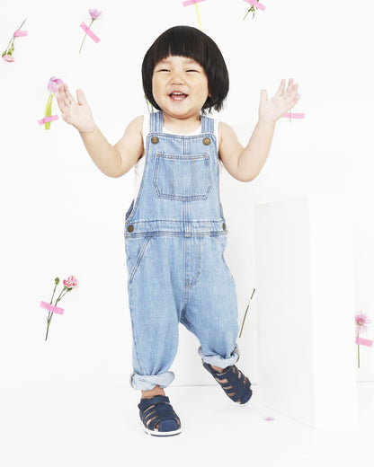 Old Soles 9502 Surf Sandal kids leather sandal in Denim with open toe detail