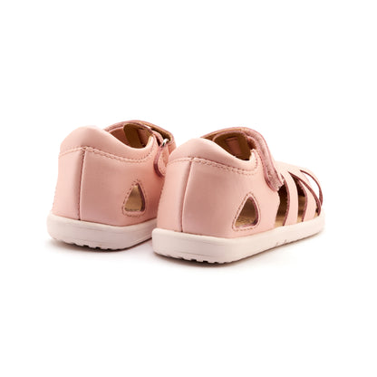 Old Soles 9504 Open Air kids leather shoe in Nacardo Dalia with open toe detail